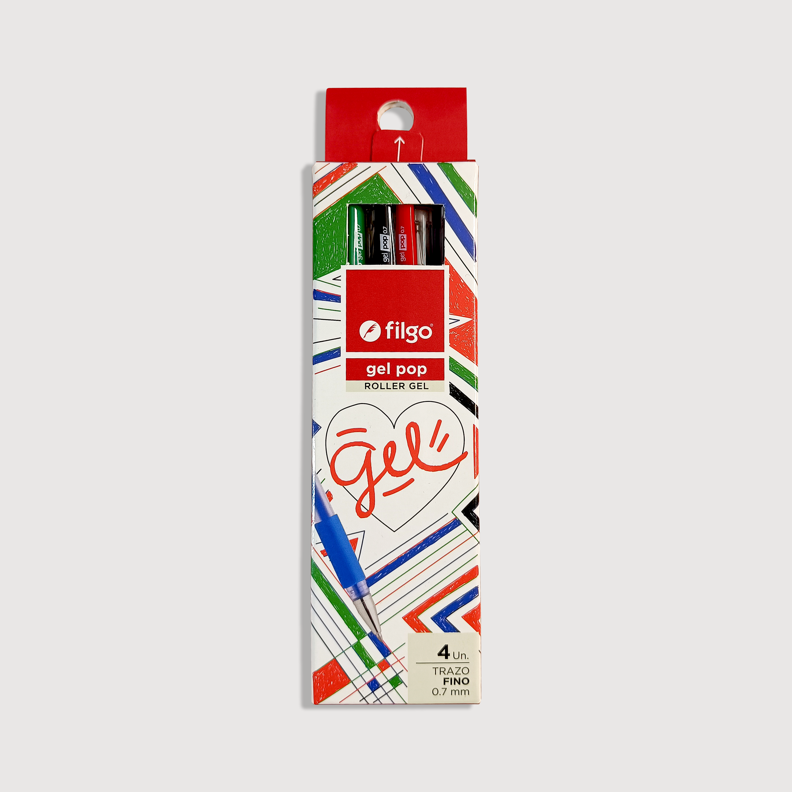 Bolígrafo Filgo Gel Pop 4 Colores