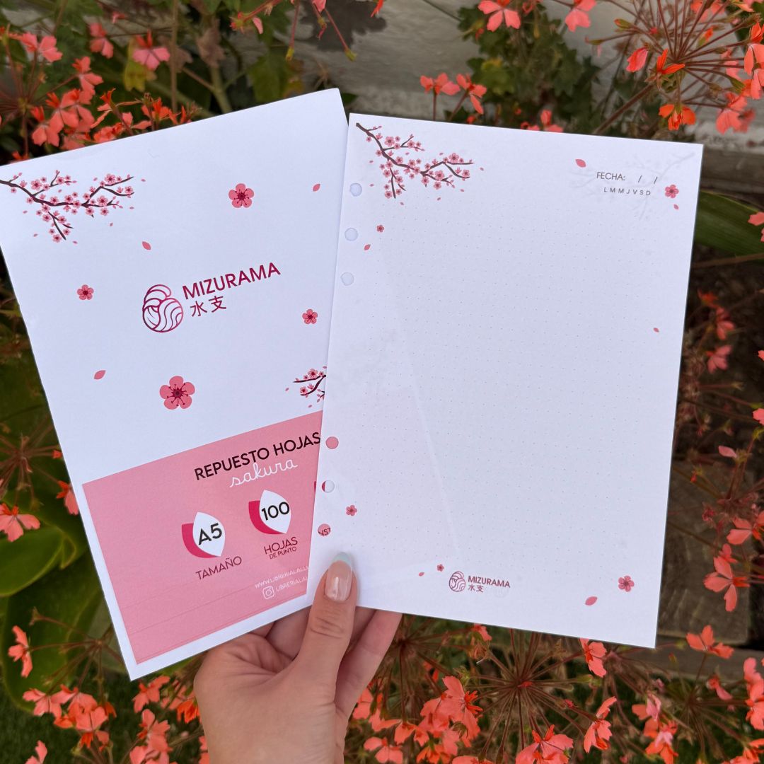Refill Sakura Lineal A5 "Mizurama" (Compatible con Sworld)