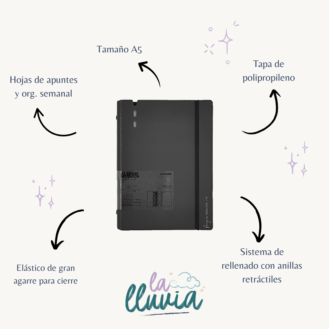 Cuaderno infinito A5 "Vintage grey"