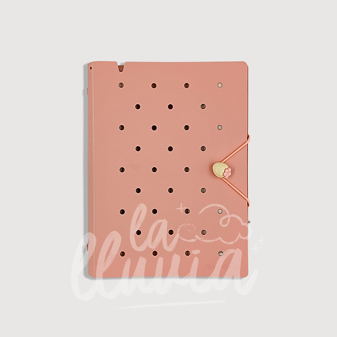 Cuaderno infinito A5 pin design "Strawberry milkshake"