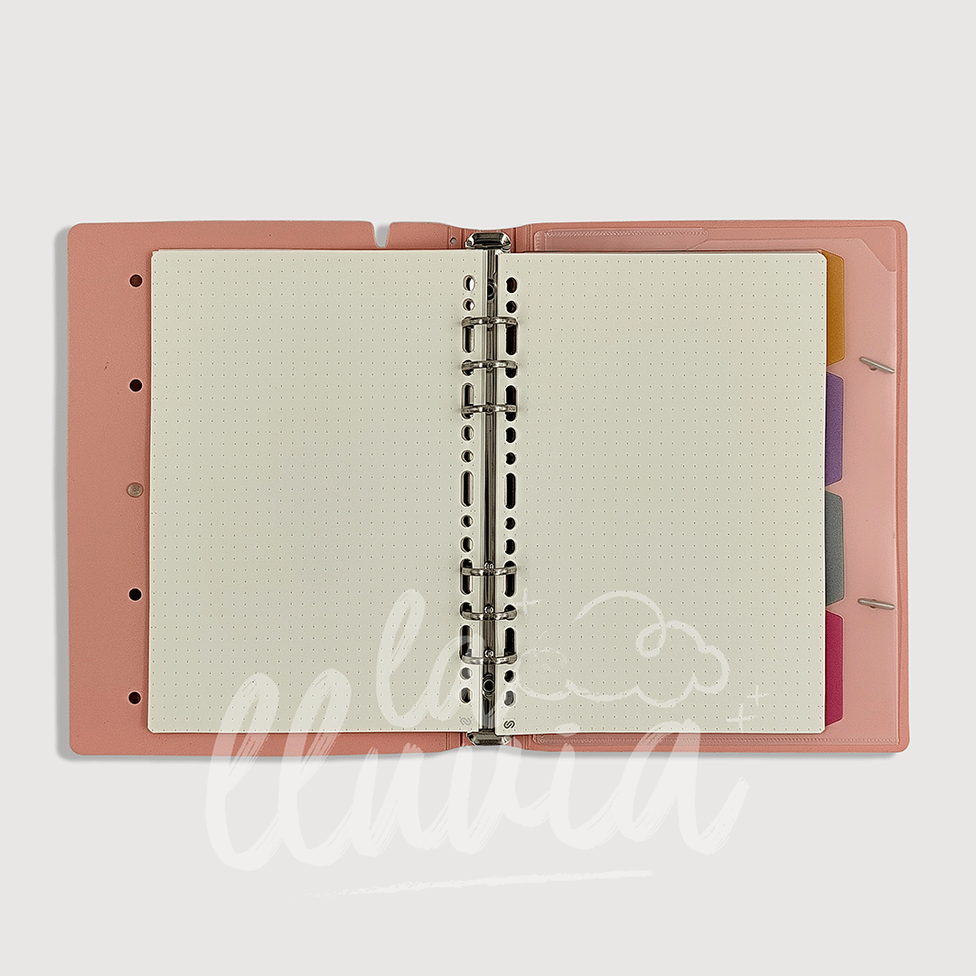 Cuaderno infinito A5 pin design "Strawberry milkshake"
