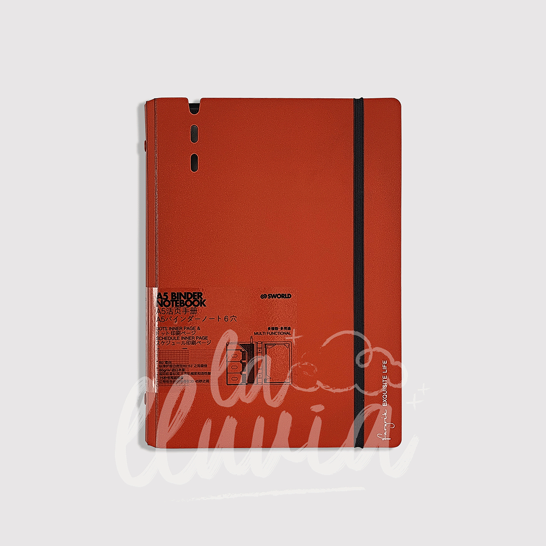 Cuaderno infinito A5 "Poppy red"