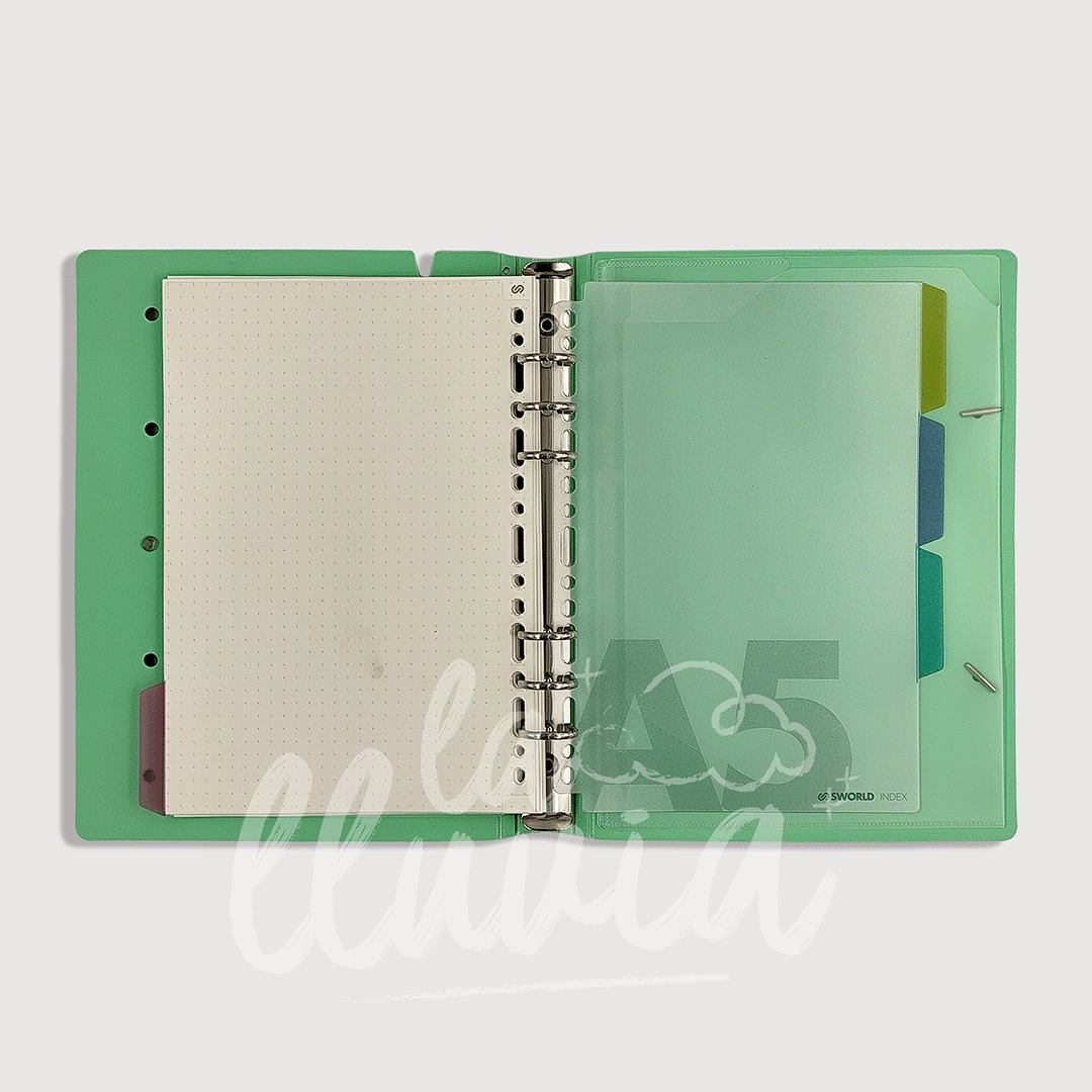 Cuaderno infinito A5 Pin design "Frosty mint"