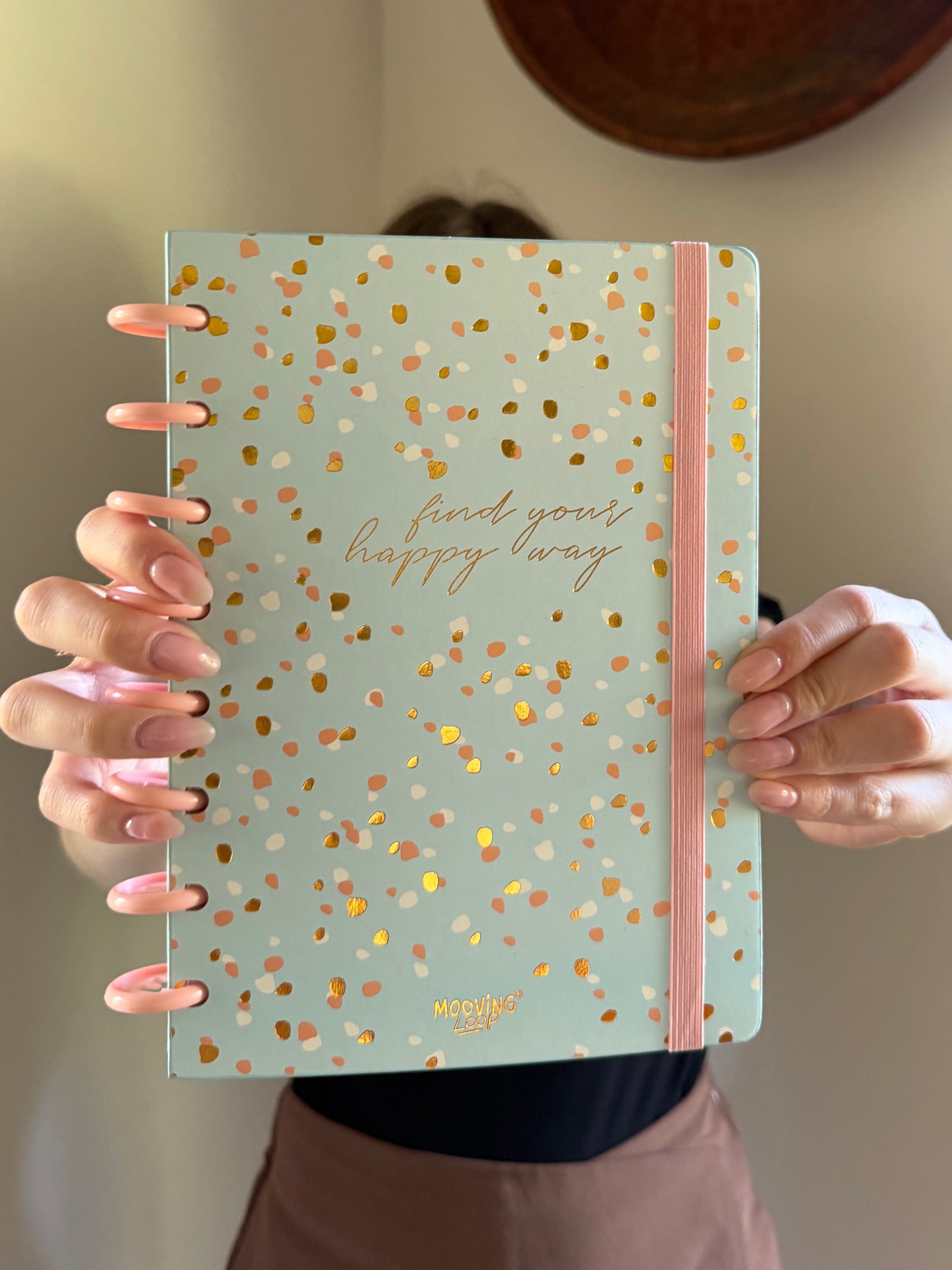 Cuaderno Mooving loop A5 "Happy way"