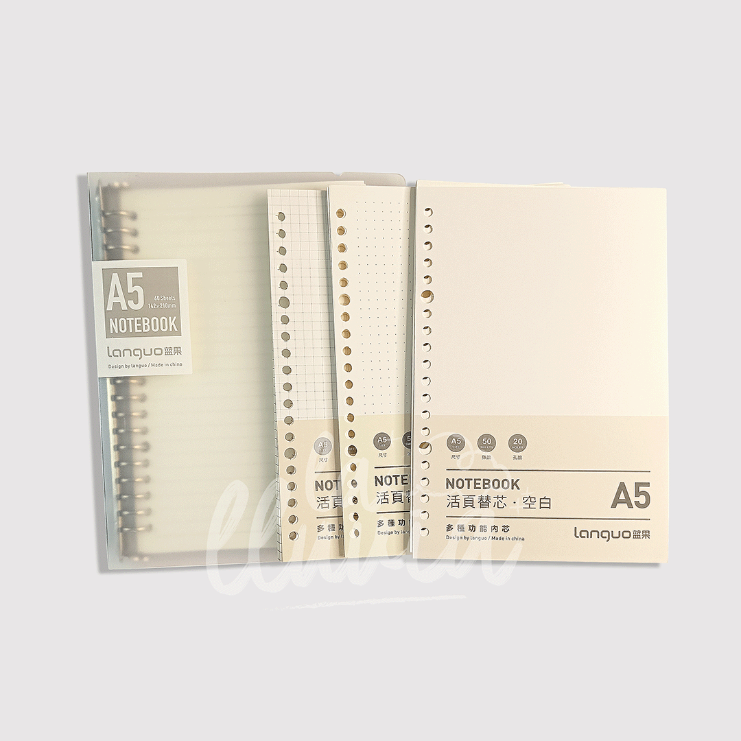 Cuaderno infinito A5 Languo + 1 repuestos - Librería la lluvia
