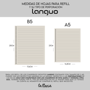 Refill Sakura Planner A5 "Mizurama" (Compatible con Languo)