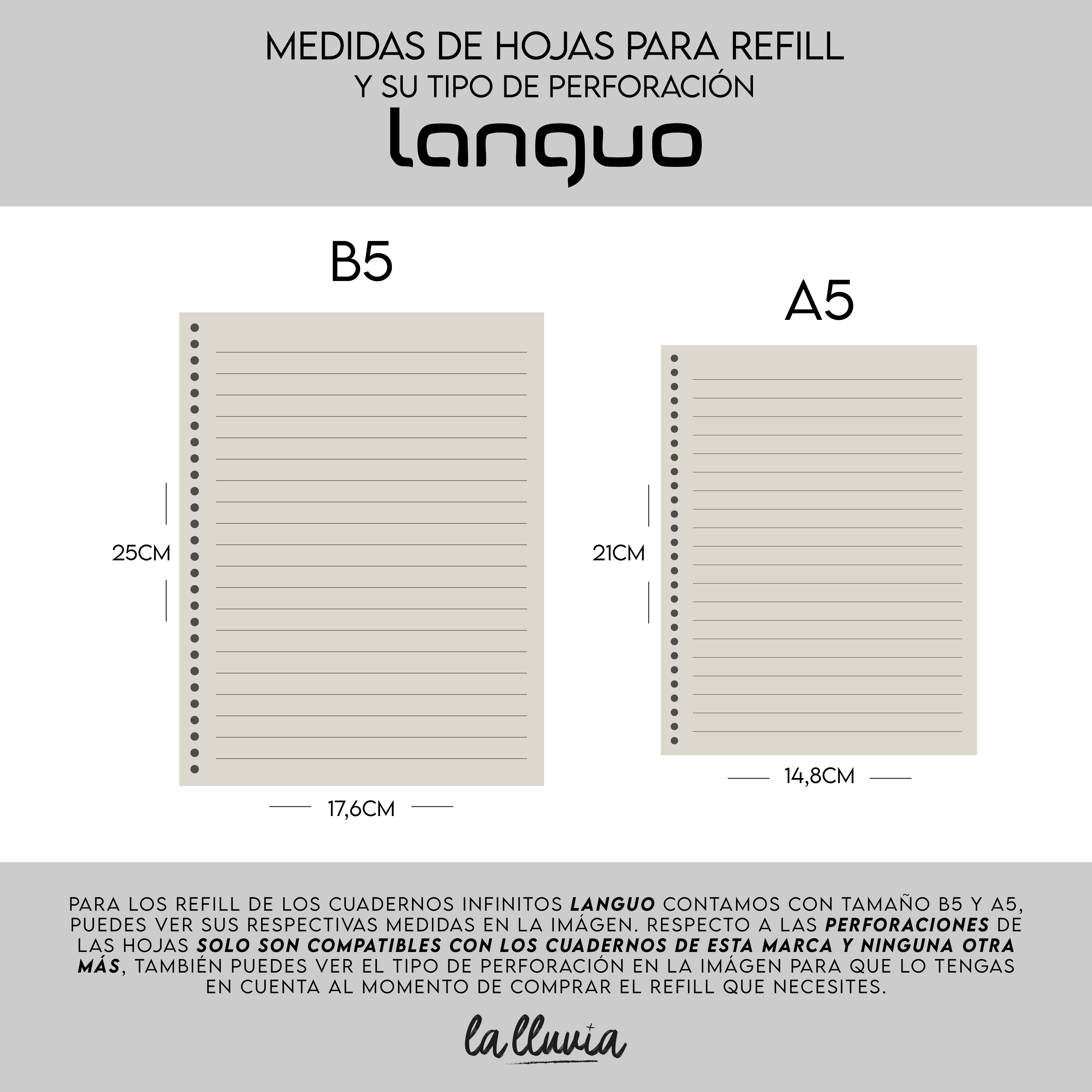 Refill Sakura Planner A5 "Mizurama" (Compatible con Languo)