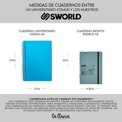 Cuaderno infinito Sworld A5 "Poppy red"