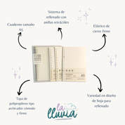 Cuaderno infinito A5 Languo + 1 repuestos - Librería la lluvia