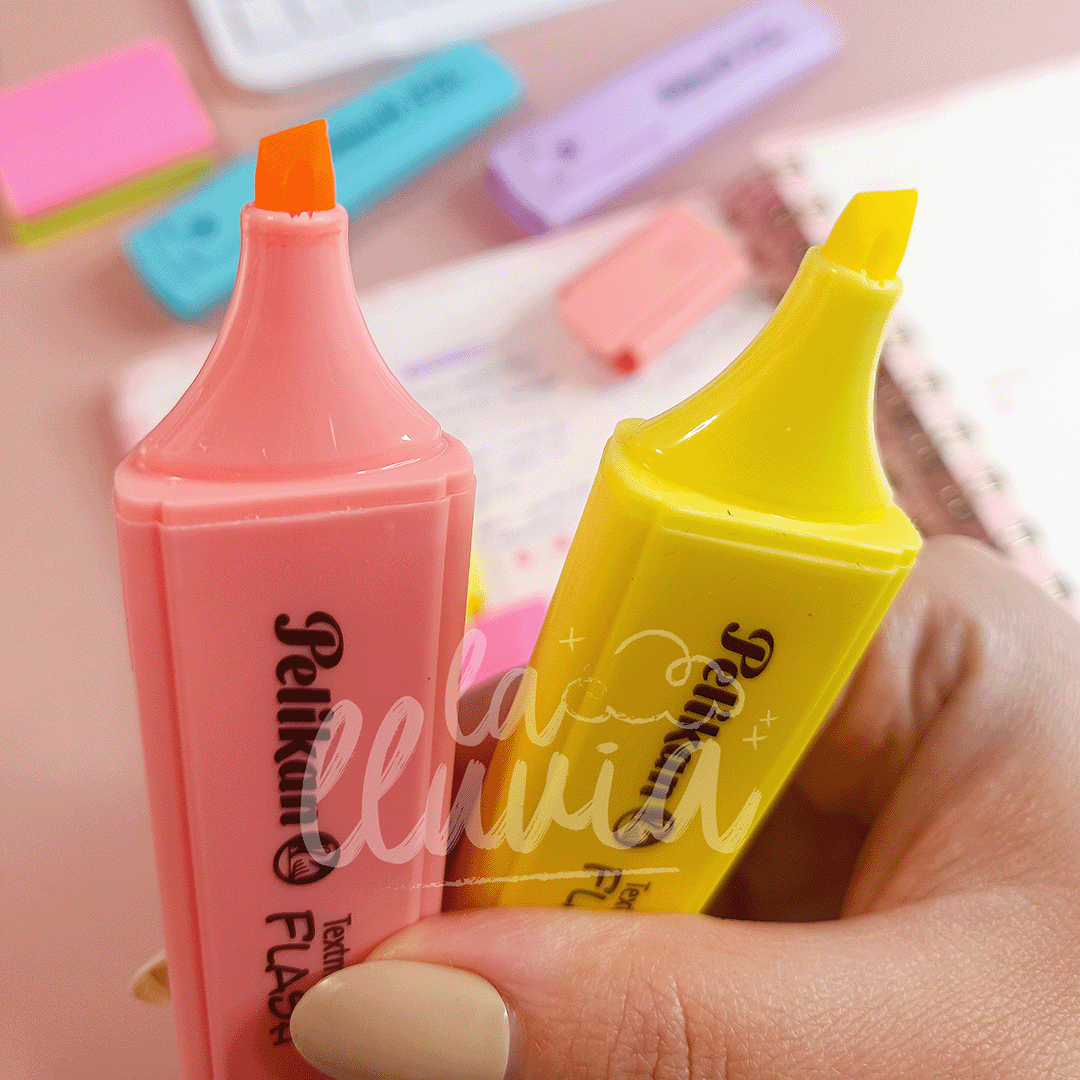 Destacador Pelikan Flash Pastel Display de 4 Colores - Librería la lluvia