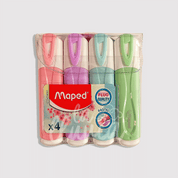 Set destacador Maped tonos pastel 4 colores