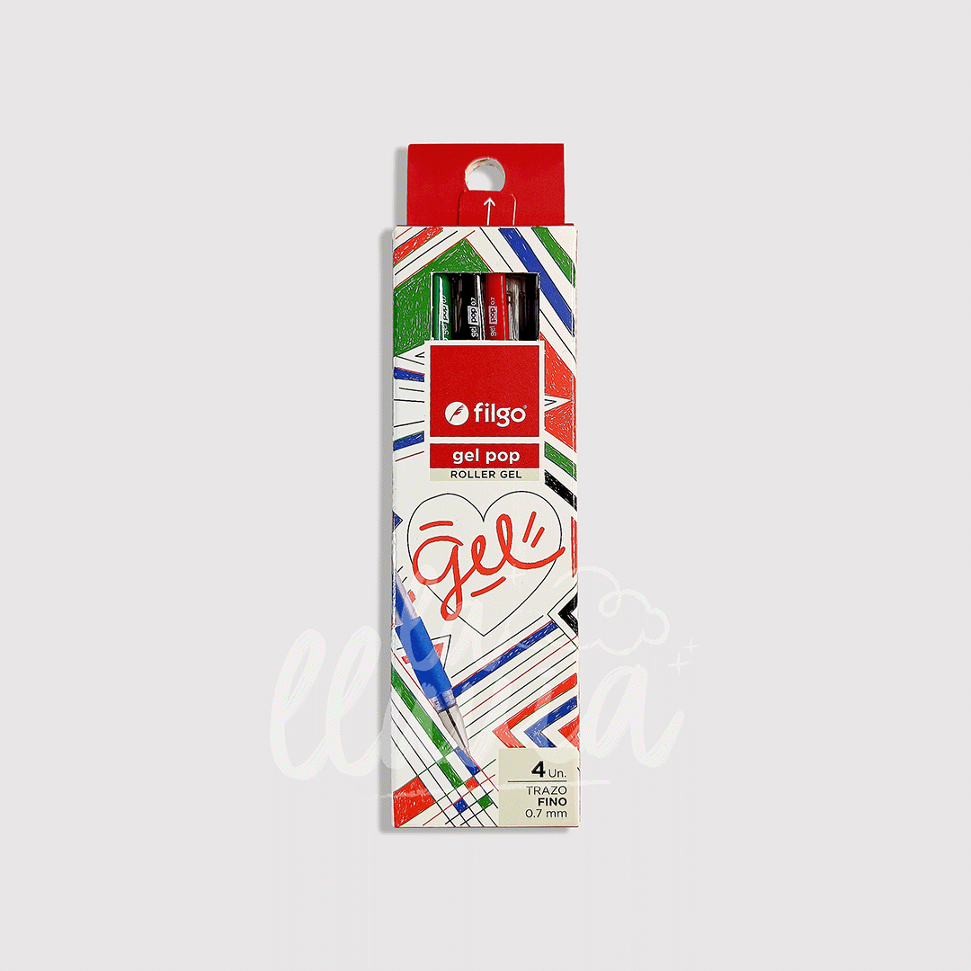 Bolígrafo Filgo Gel Pop 4 Colores