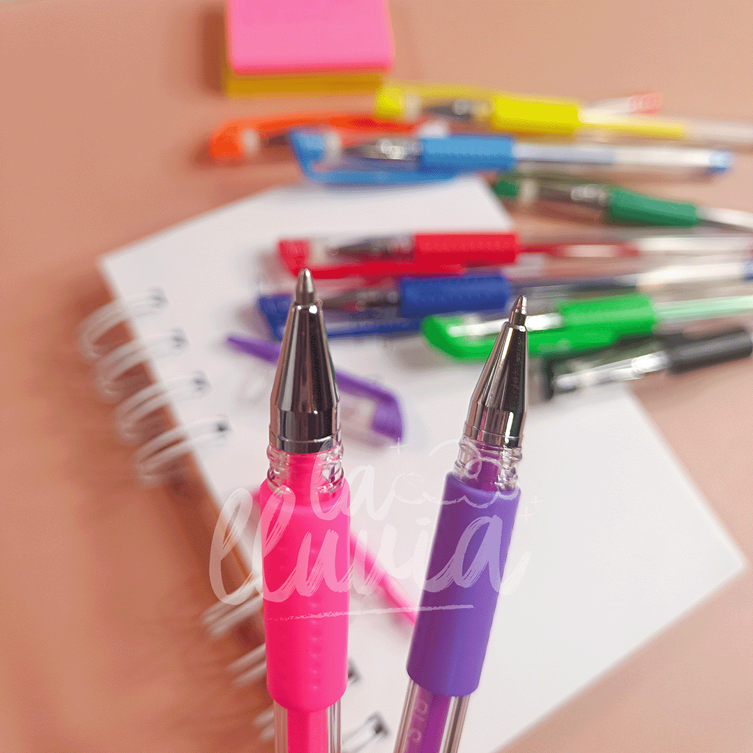 Set lápices gel Filgo pop Flúor - Librería la lluvia