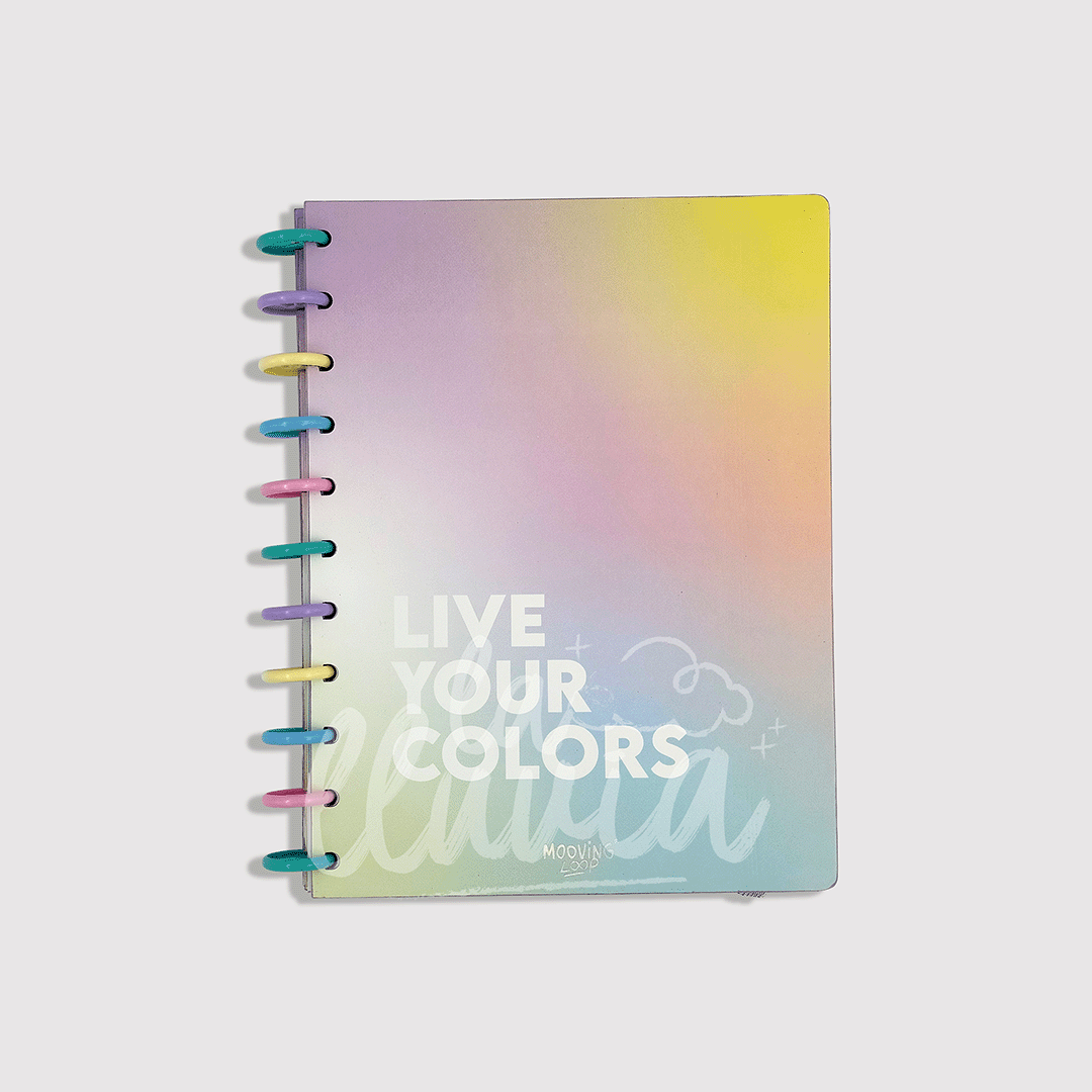 Cuaderno Mooving Loop A4 "Live your colors"
