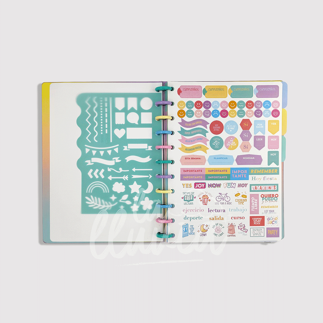 Cuaderno Mooving Loop A4 "Live your colors"