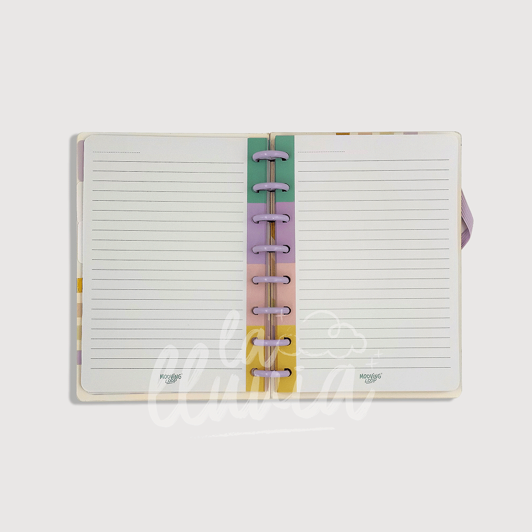 Cuaderno Mooving loop A5 "Choose to be happy"