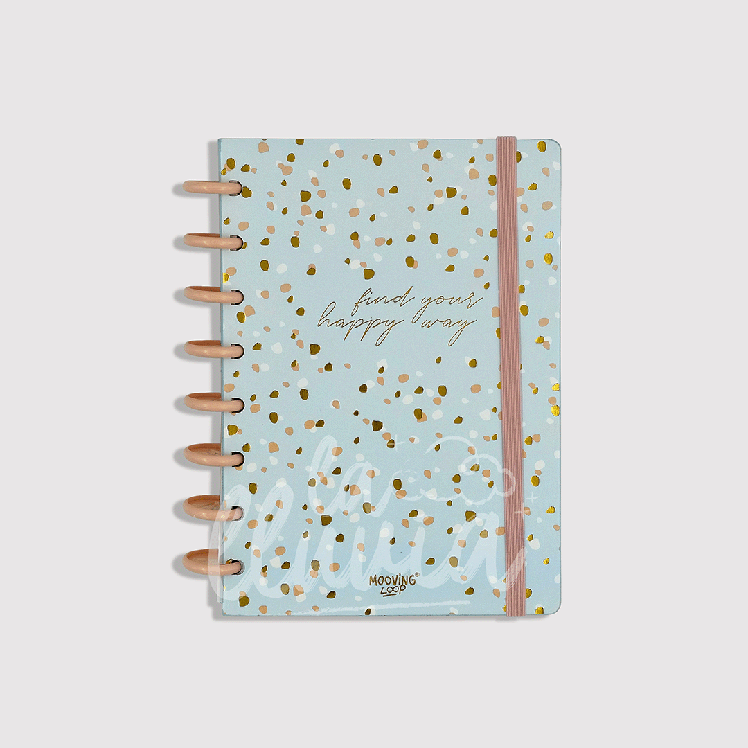 Cuaderno Mooving loop A5 "Happy way"