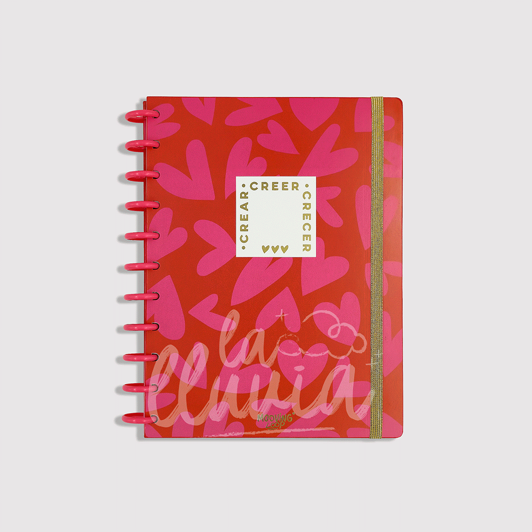 Cuaderno Mooving Loop A4 "Crear, creer, crecer"