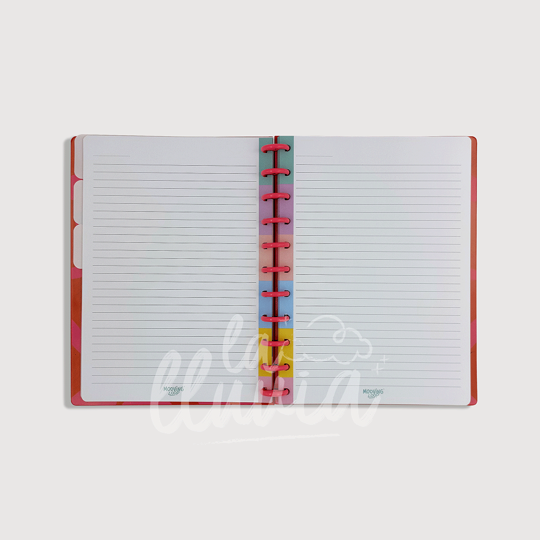 Cuaderno Mooving Loop A4 "Crear, creer, crecer"
