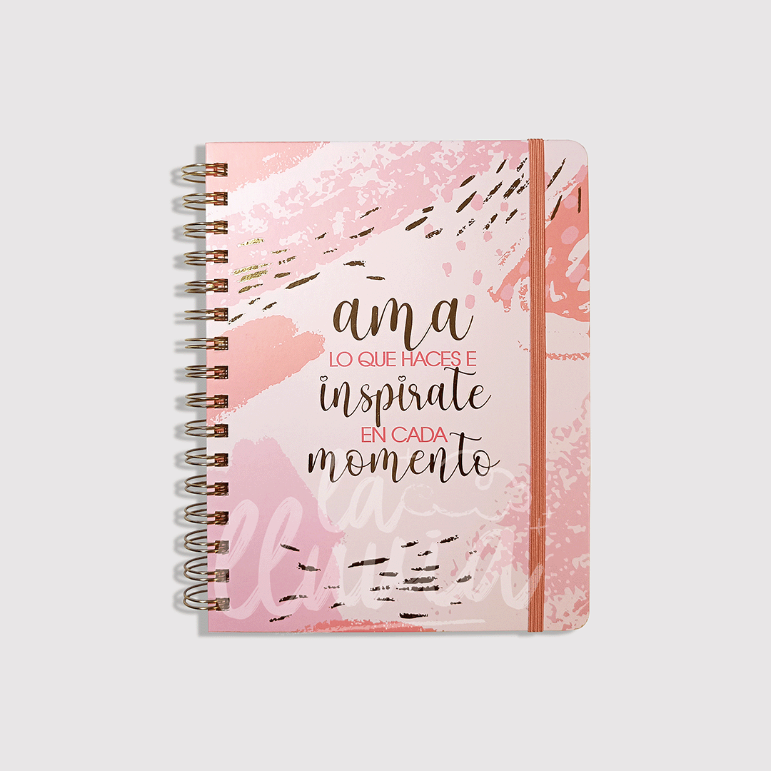 Planner Mensual Artel RoseGold - Librería la lluvia
