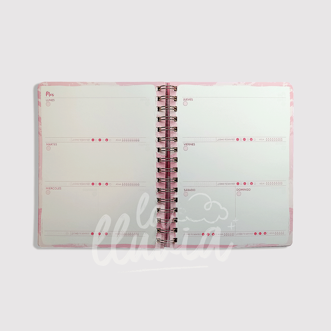 Planner Mensual Artel RoseGold - Librería la lluvia