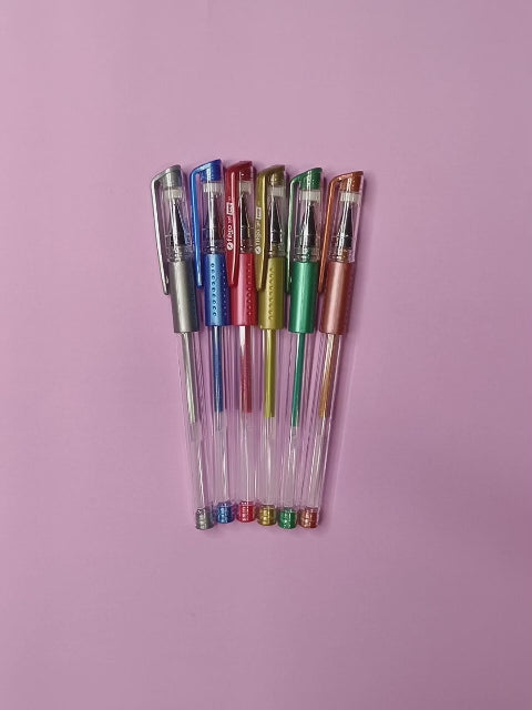 Bolígrafo Filgo Gel Pop 6 Colores Metalizados