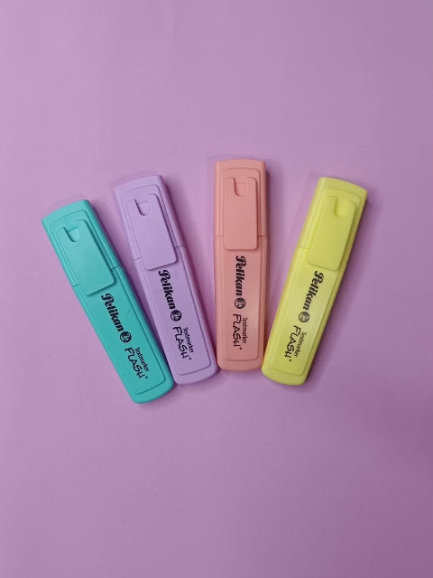 Destacador Pelikan Flash Pastel Display de 4 Colores