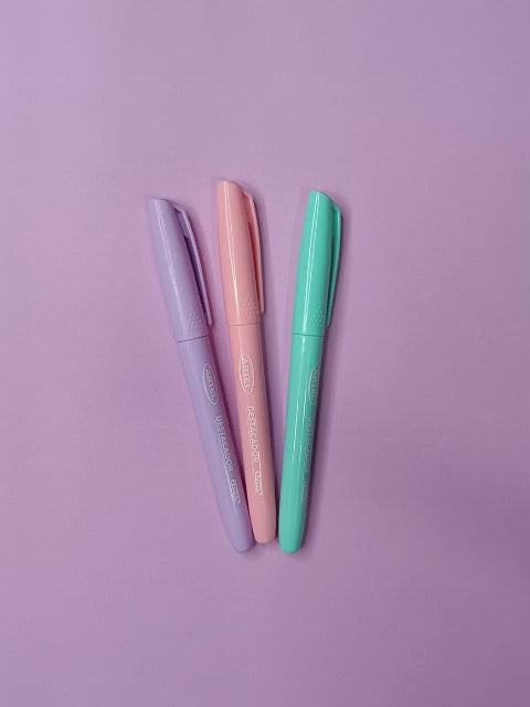 Destacadores Pastel 3 Colores Artel