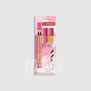 Set 8 marcadores Stabilo Shades of Pink – Pen 68 & Point 88